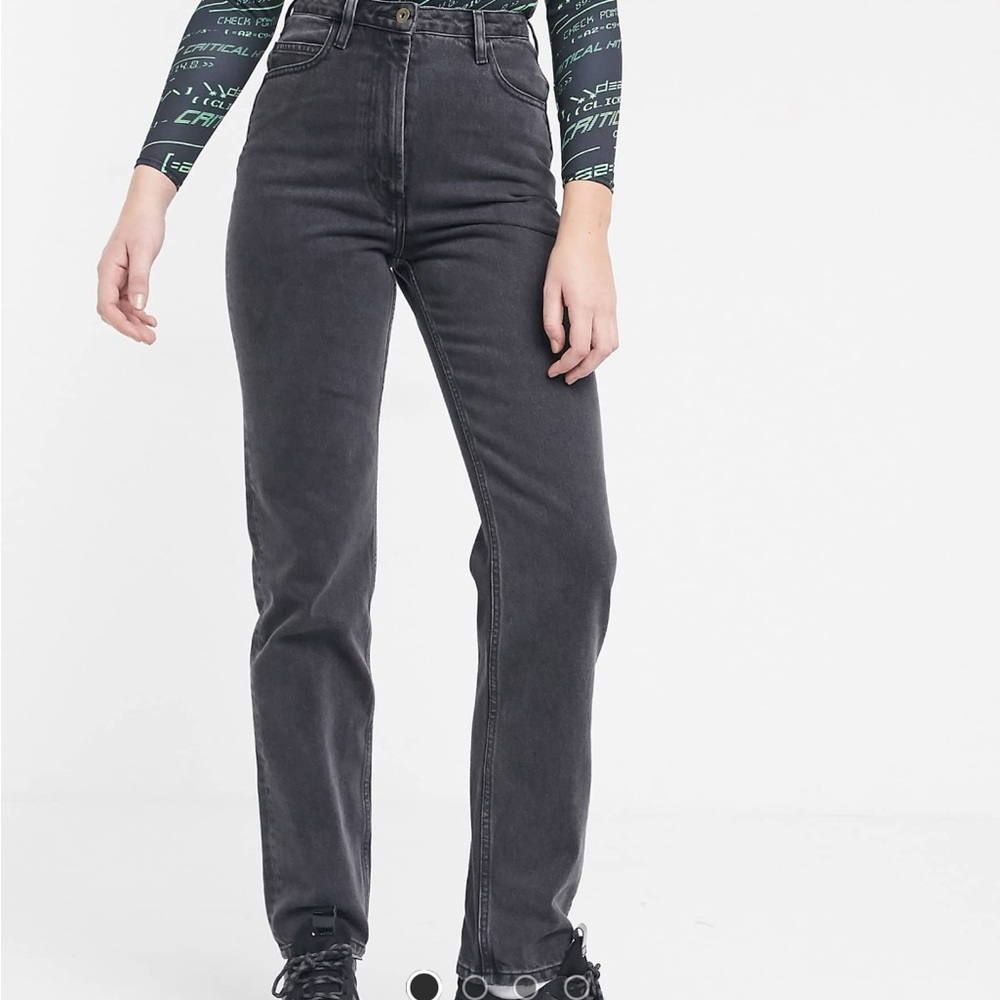 ASOS Women's black Straight Leg Jeans
